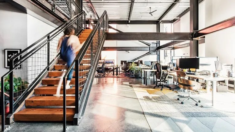 Technology startup Glympse occupies a 9,068-square-foot suite in Seattle's Chophouse Row project, designed by Graham Baba Architects. (Rafael Soldi)