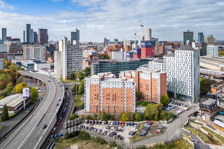 Manchester Aerial Cityscape