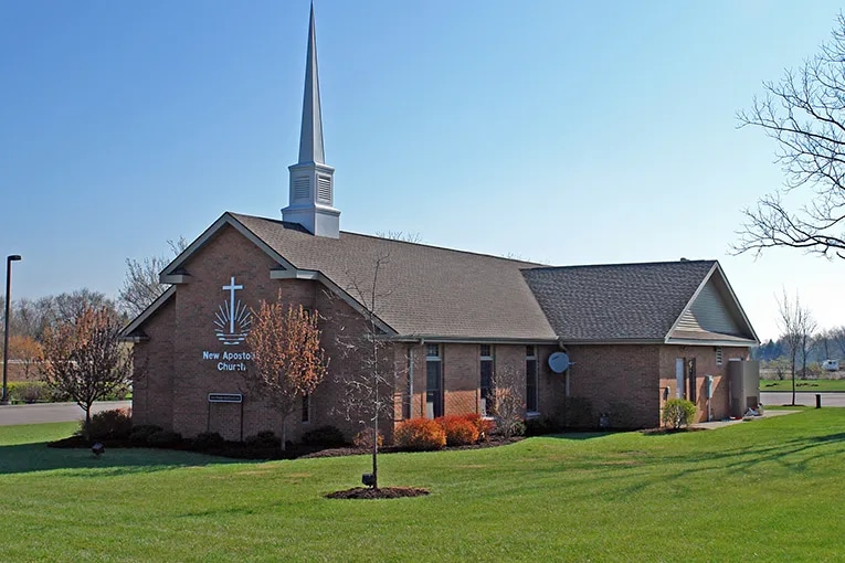 #Exterior view of the church in Dayton, OH