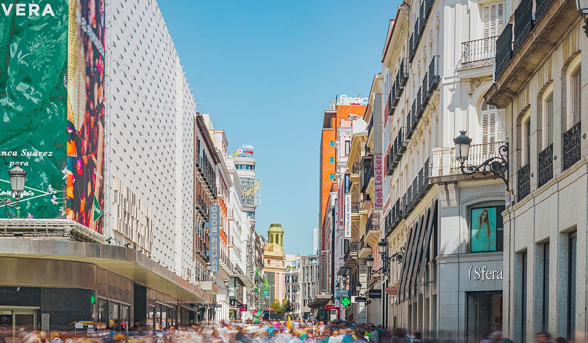 Las tiendas de la calle Preciados de Madrid