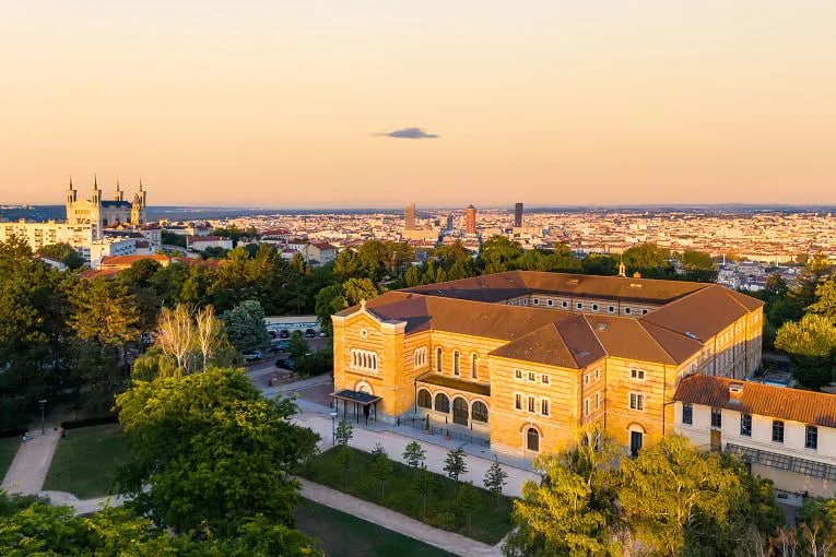 Aerial View of Hotel Fourvière in Lyon, France.